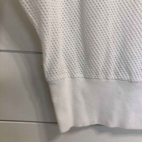 Evereve x Michael Stars Women's Mesh Dolman Sleeve Top Shirt Size S White Disco - Picture 2 of 9